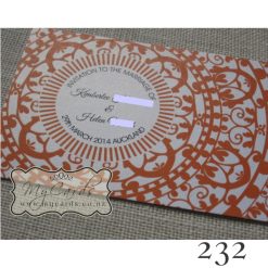 A6 Doily Orange | Design 232
