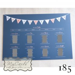 Bunting Mounted A2 Seating Plan| Design 185