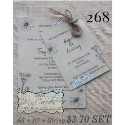 A6 + A7 + String Rustic Kraft | Design 268