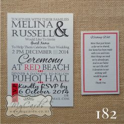A6 Modern Text Pop with Red | Design 182