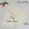 155mm Ivory Diamond Flap Envelope