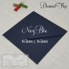 165mm Square Navy Blue Envelopes Diamond Flap