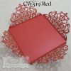 Red Wedding Invitation Cover Laser 4 Flap