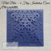 Blue (Mid) Wedding Invitation Cover 4 Flap CW519MB