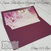 Pink Rose Flowers Envelope Liners - 5x7 - Design 1014EL