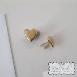 Invitation Split Pin x 25 Gold Heart