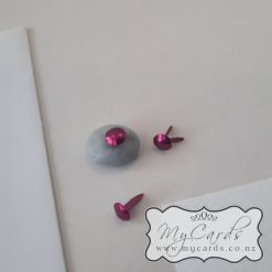 Invitation Split Pin x 25 Pink Circle Mini