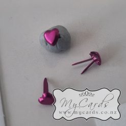 Invitation Split Pin x 25 Pink Heart Mini