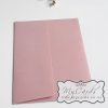 Blush Pink Metallic 5×7 Envelopes Square Flap 120gsm