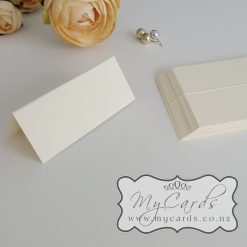 Placecards Ivory Textured 35mm x 80mm Small Tent BLANK (Pack of 20)