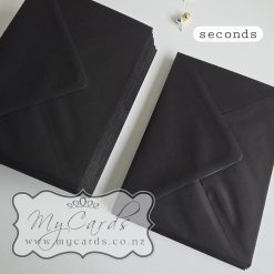 5x7 Black Diamond Flap Envelopes 100gsm  SECONDS