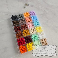 Wax for Seals - Multi Colour Hex (box of 700)  BOX B