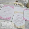 Indian Pink Gold with Laser Cover 3 piece pocketfold 970 various mycards auckland nz compare