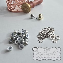 Eyelets / Rivets WHITE 4mm Pack 25