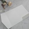 Ivory Textured Pocketfold A5 - Via Felt Cream - Straight Flap